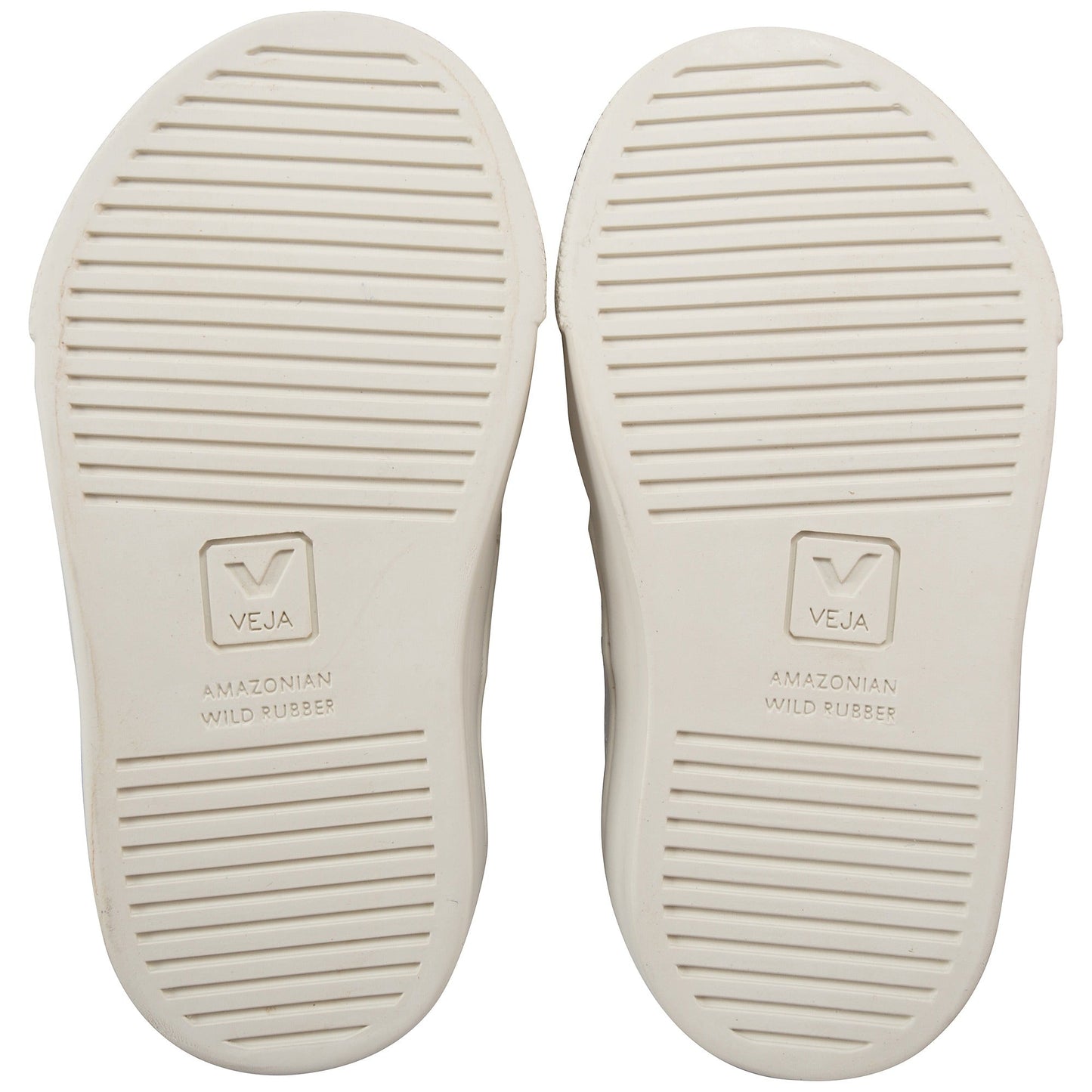 Girls & Boys White Leather Velcro With Green "V" Shoes
