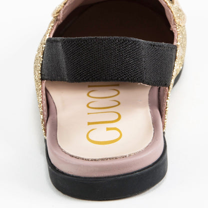 Baby Girls Golden Printed Shoes