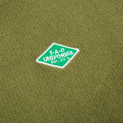 Girls Military Green Cotton Cardingan