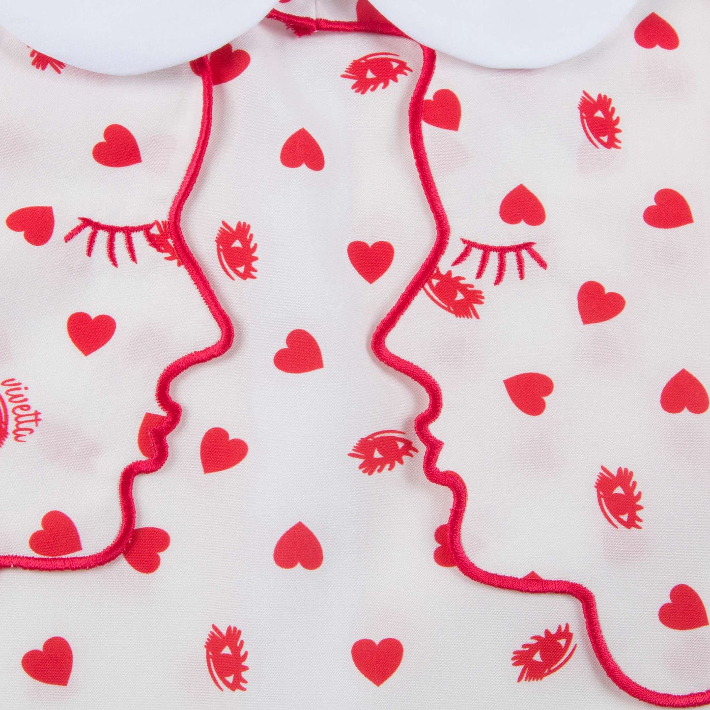 Girls Beige Collar And Embroidery Cotton Woven Dress