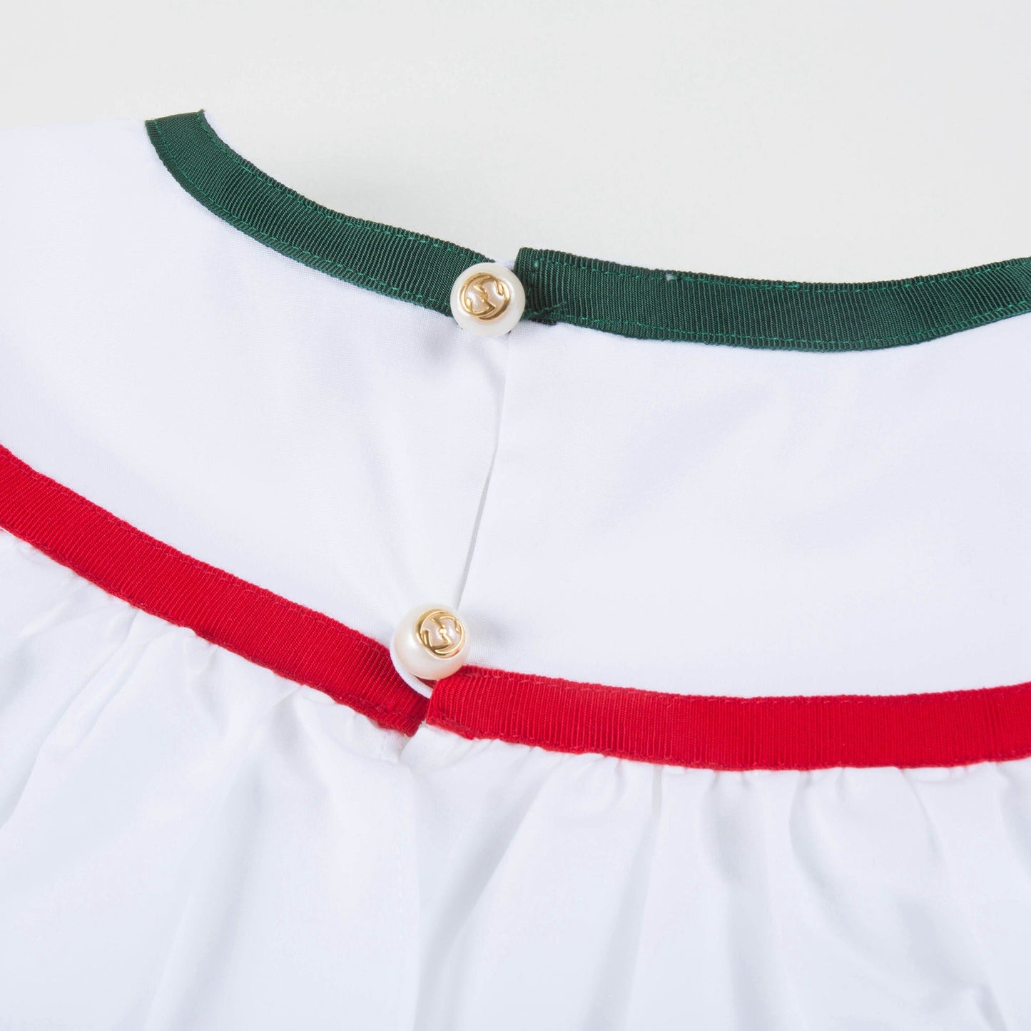 Girls White Ruffle Blouse