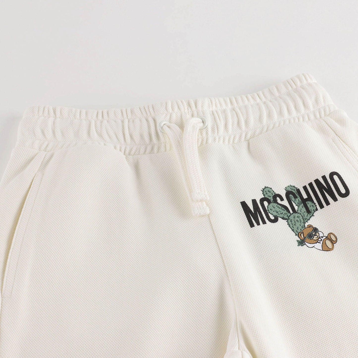 儿童奶油白棉长裤