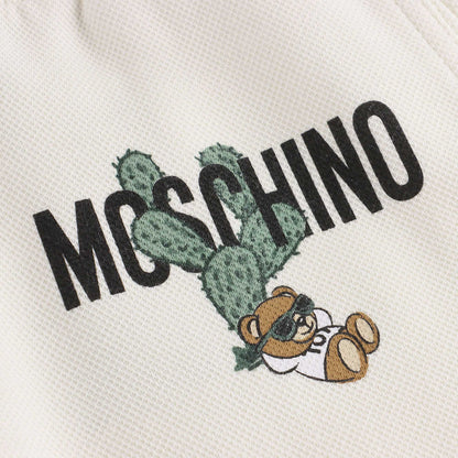 儿童奶油白棉长裤