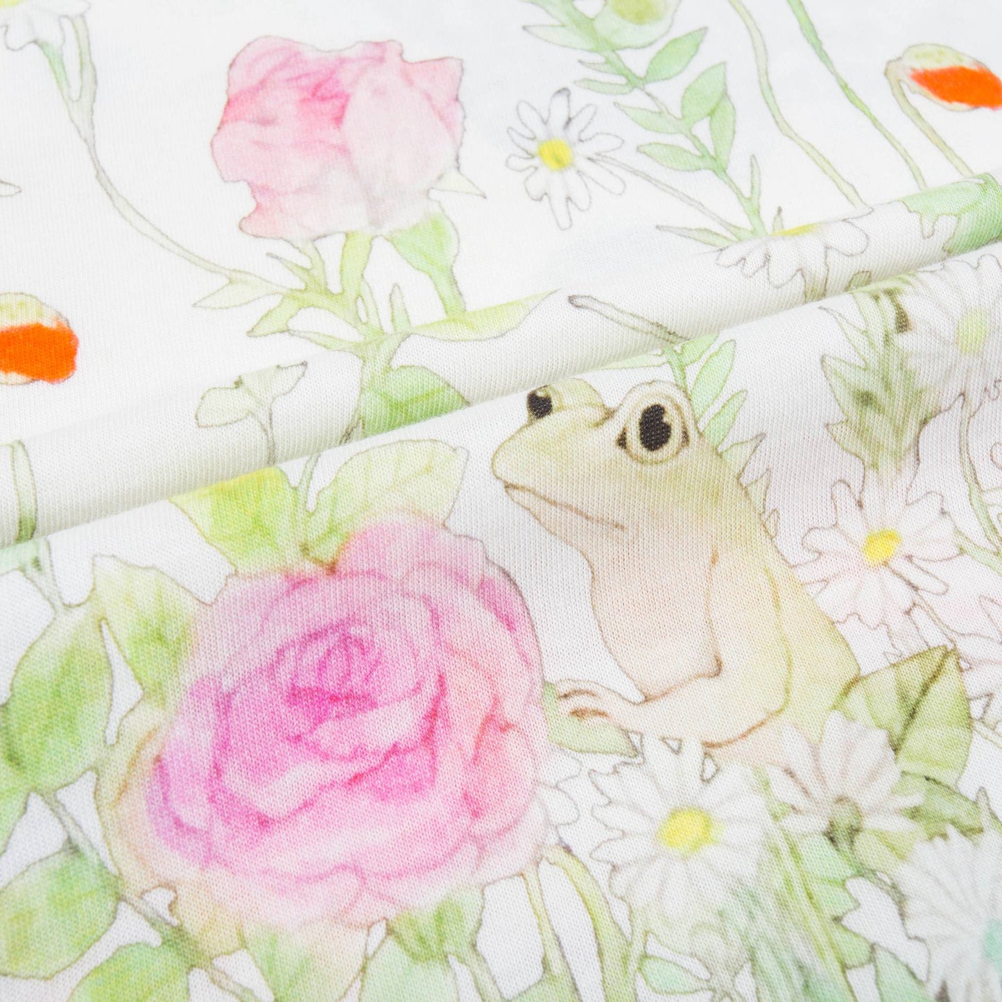 Girls White Multicolor Cat T-shirt