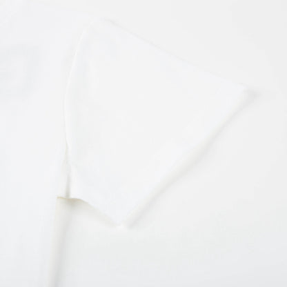 Girls White Cotton T-shirt