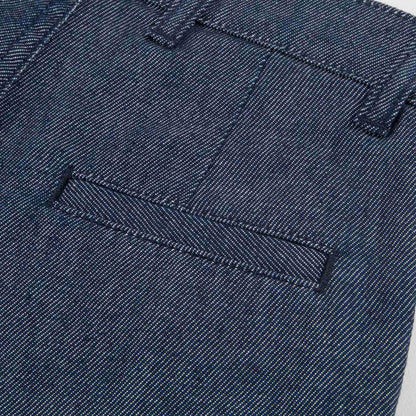 Boys Blue Cotton Bermuda Jeans