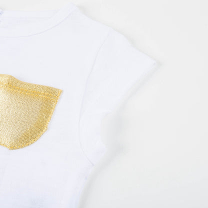 Baby White "Jersey" Cotton T-shirt