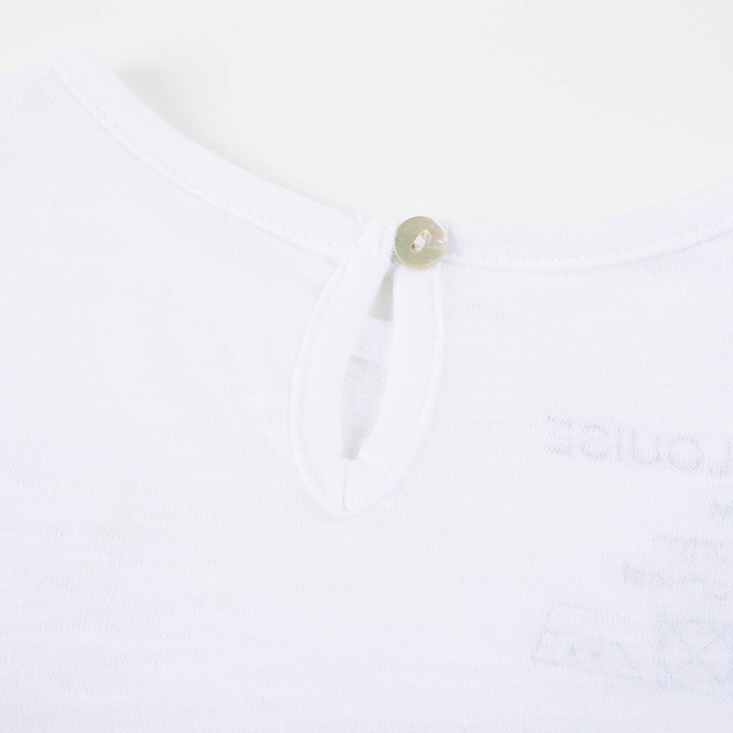 Baby White "Jersey" Cotton T-shirt