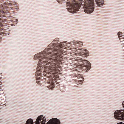 Girls Pink Flower Printed Skirt