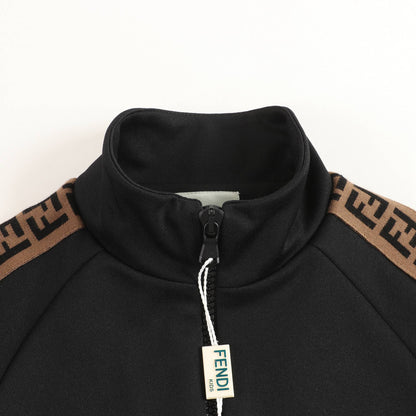 Boys & Girls Black "FF" Logo Jumpsuit