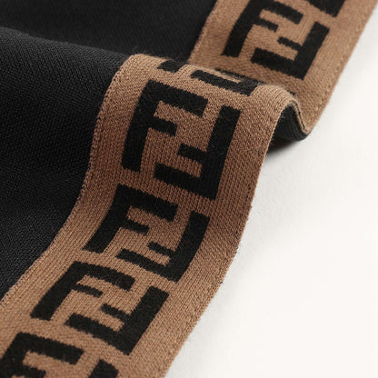 Boys & Girls Black "FF" Logo Jumpsuit