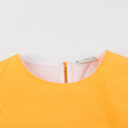 Girls Yellow Cotton Dress