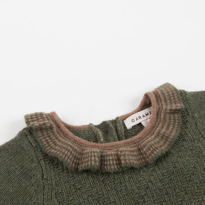 Baby Girls Dark Green Knitted Dress