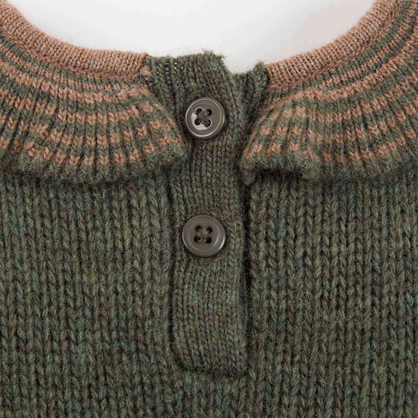 Baby Girls Dark Green Knitted Dress