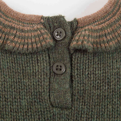Baby Girls Dark Green Knitted Dress