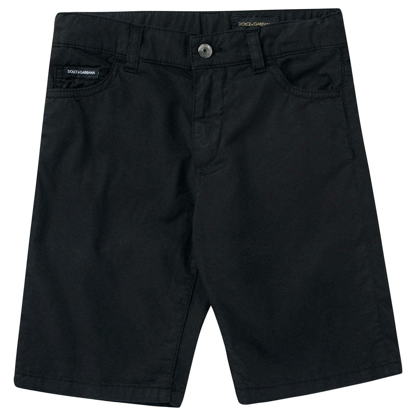 Boys Black Denim Shorts