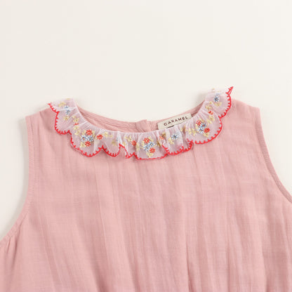 Girls Pink Cotton Dress