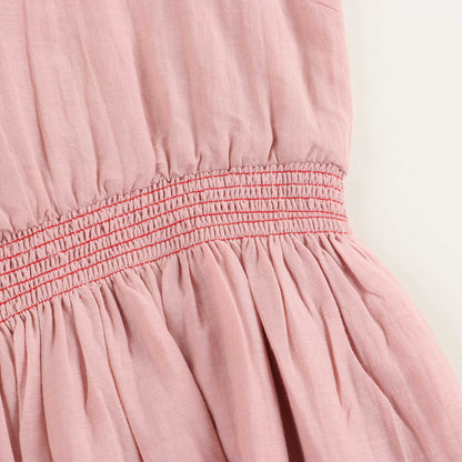 Girls Pink Cotton Dress