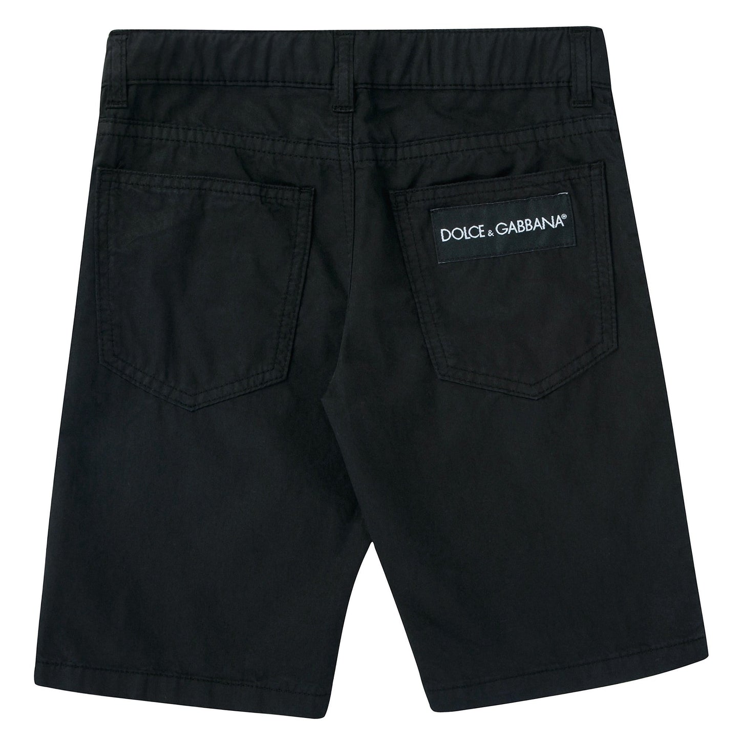 Boys Black Denim Shorts
