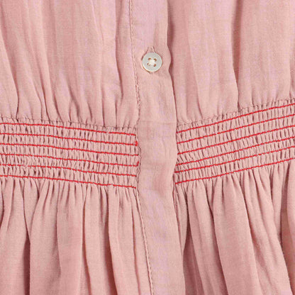 Girls Pink Cotton Dress