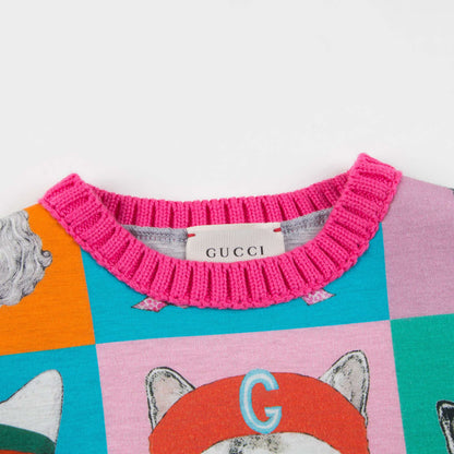 Baby Girls Pets Print Sweatshirt