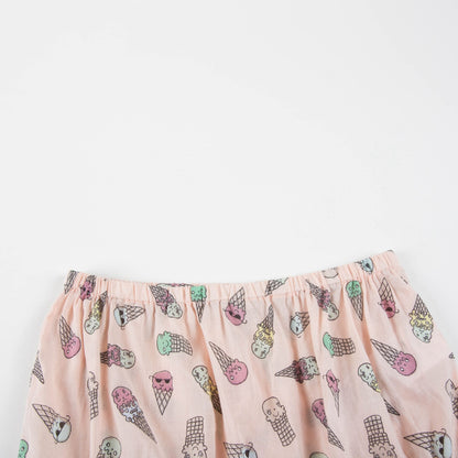 Baby Girls Pink Icecream Printed Dress