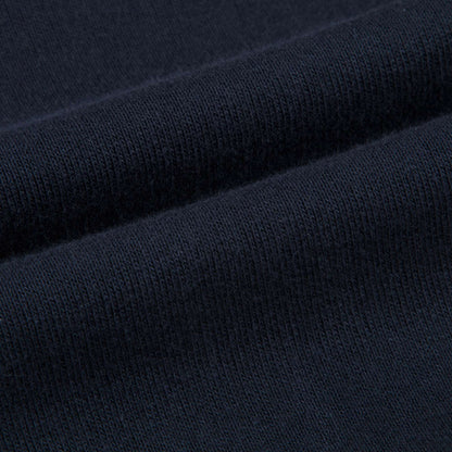 Baby Navy Blue Cotton Zip-up Top