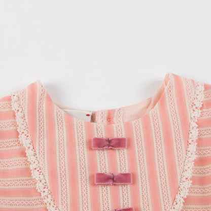 Baby Girls Light Pink Striped Dress