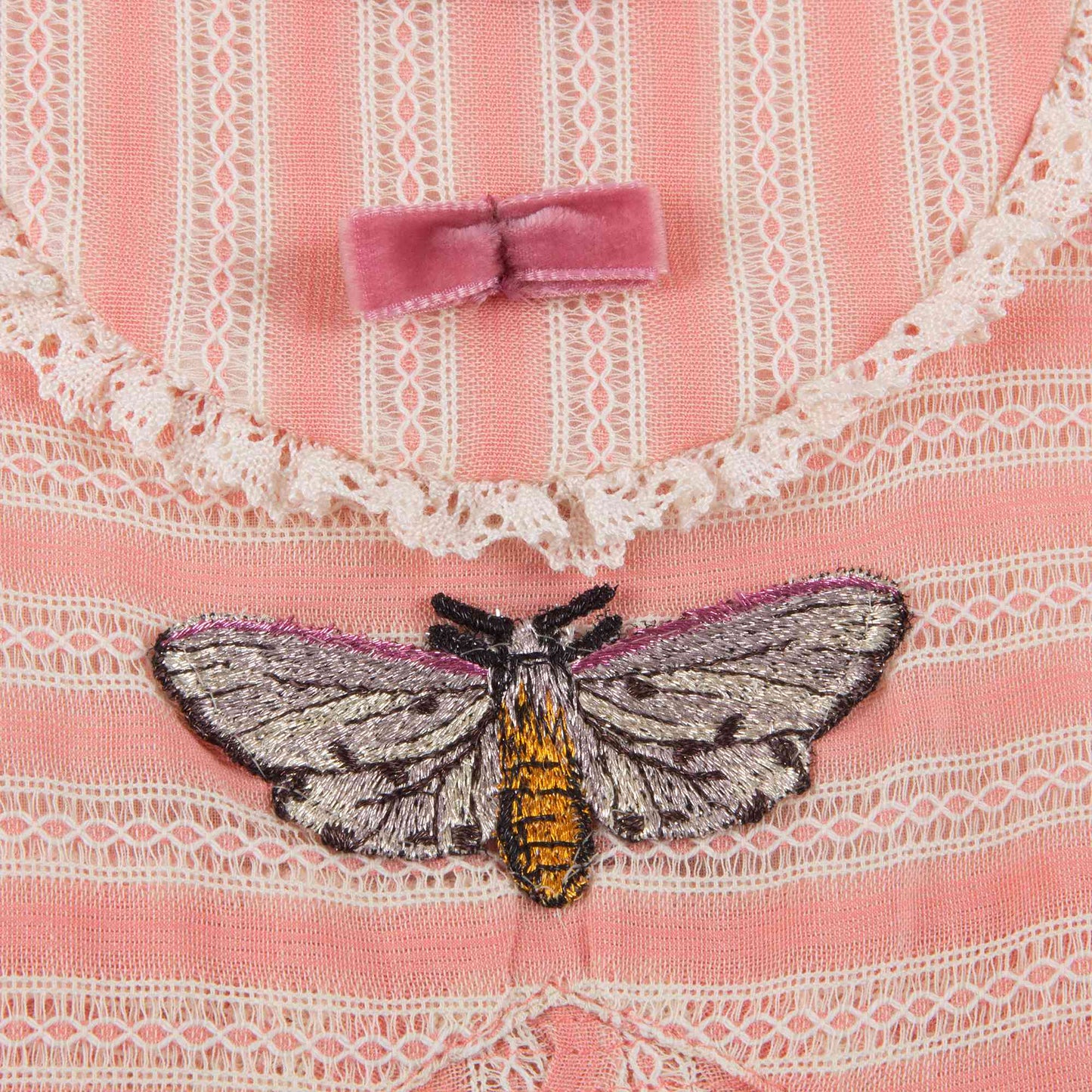 Baby Girls Light Pink Striped Dress