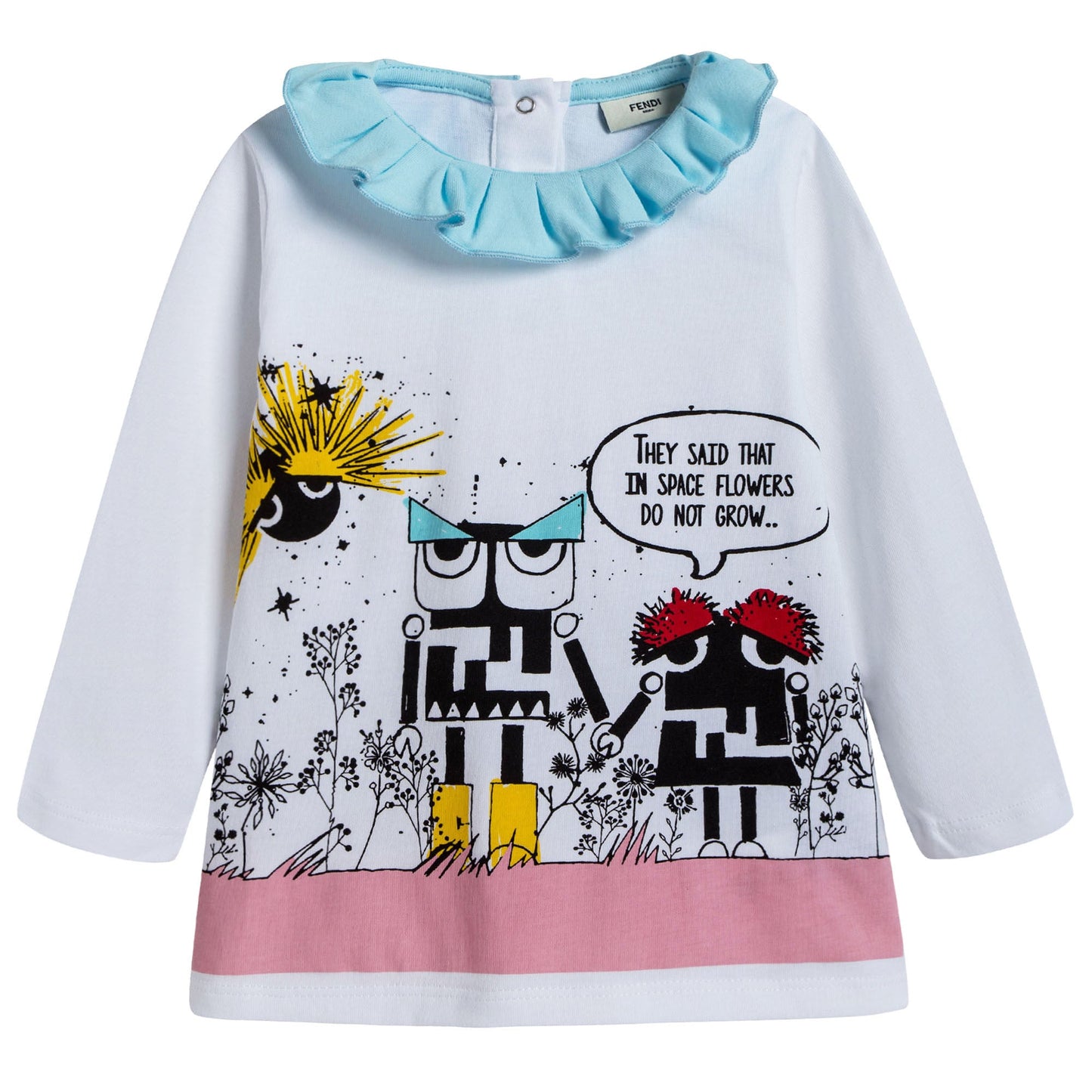Baby Girls White Cotton Blouse