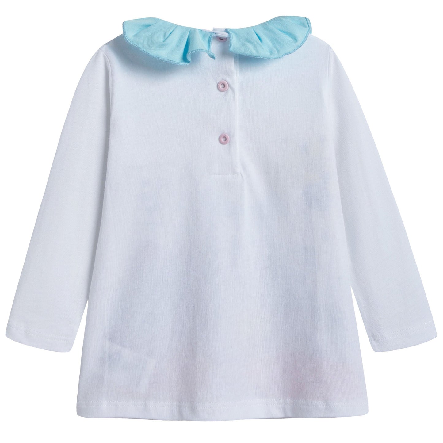 Baby Girls White Cotton Blouse