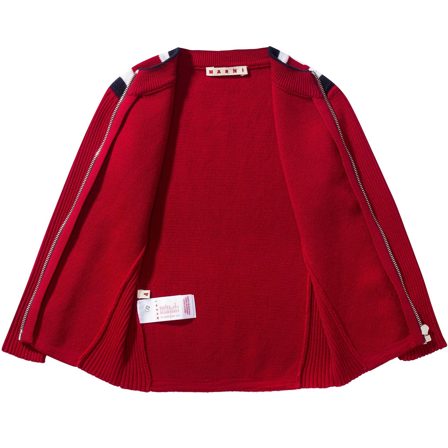 Girls  Red   Wool  Cardigan