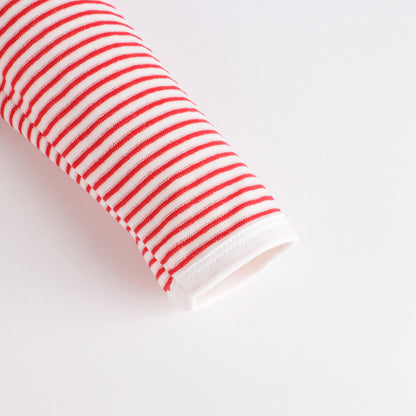 婴儿白色印花棉连体衣