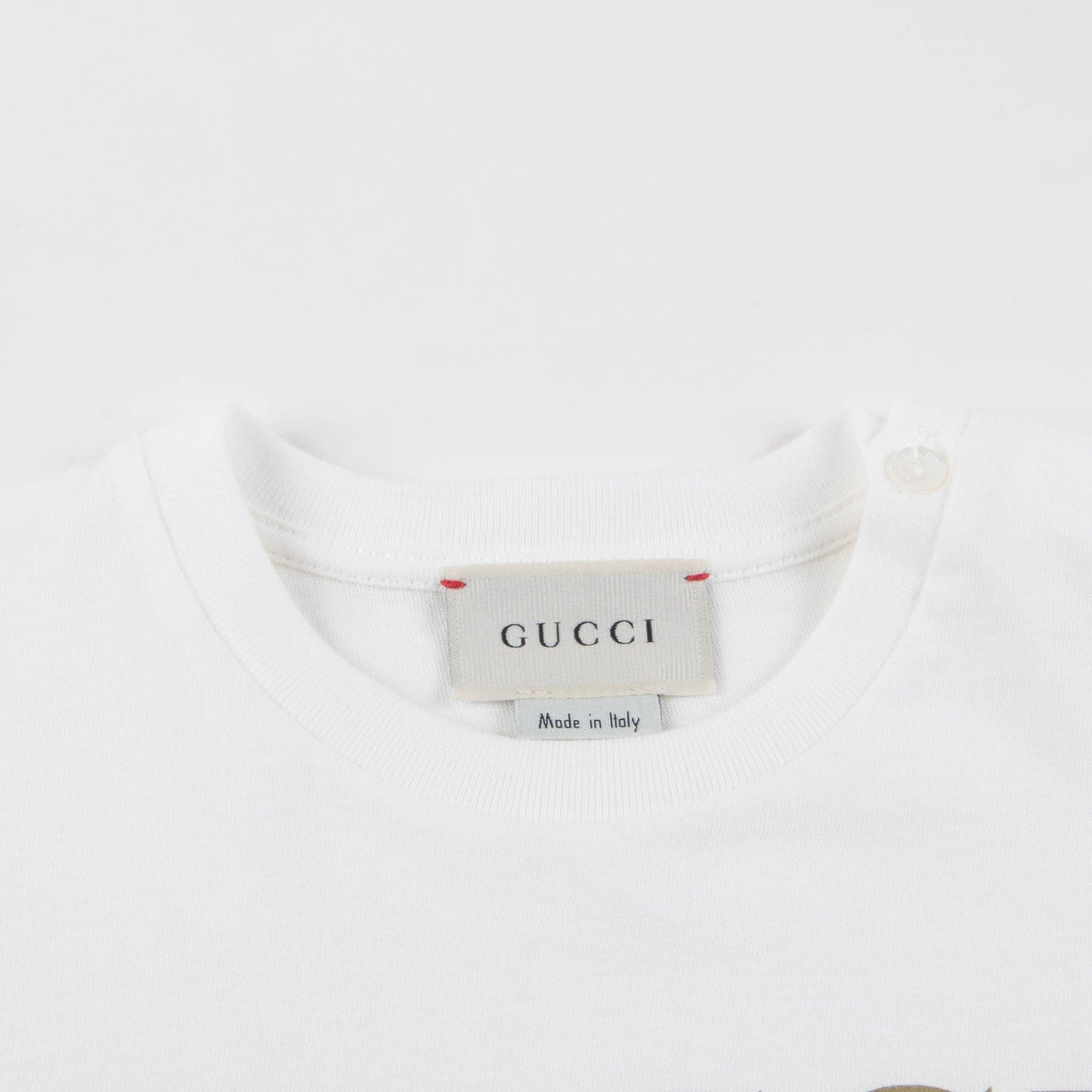 Baby White Logo Cotton T-shirt