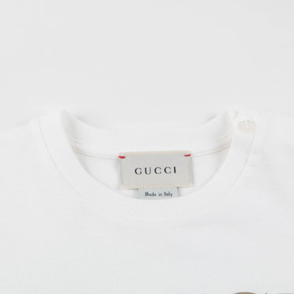 Baby White Logo Cotton T-shirt