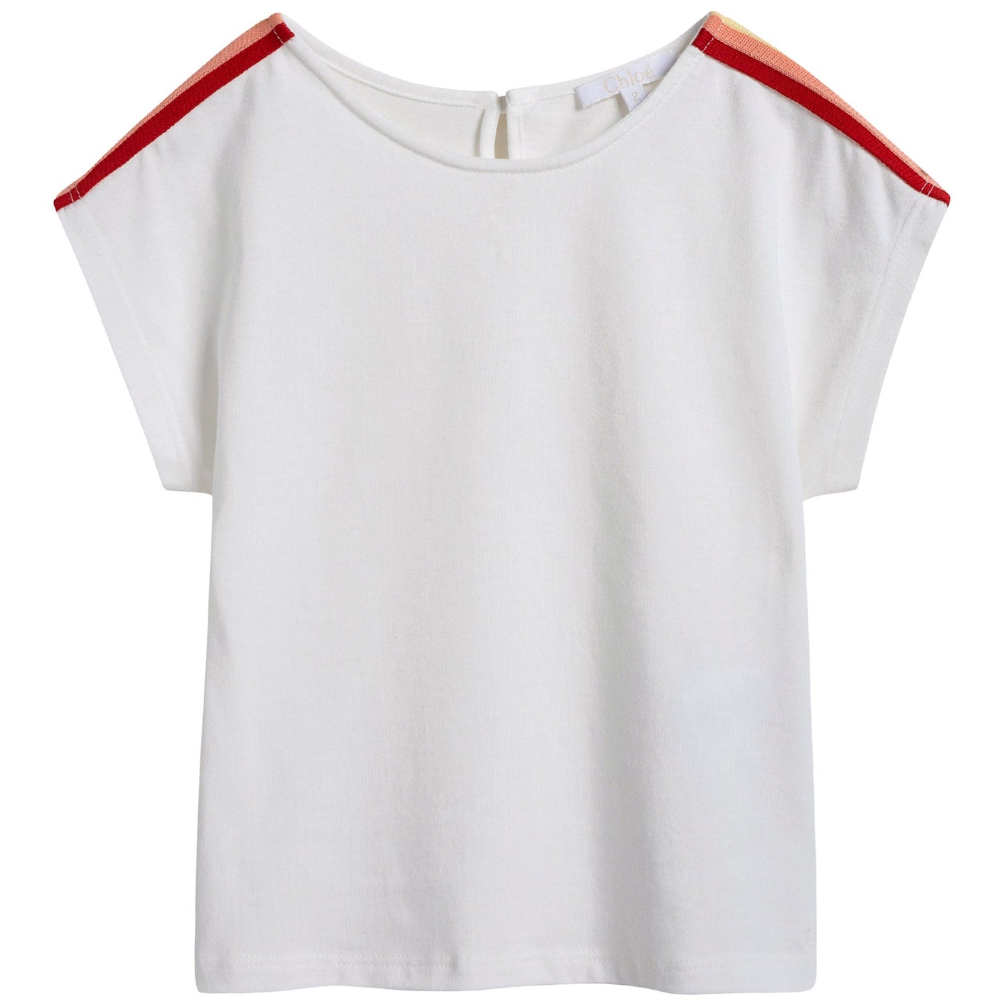 Girls Ivory Modal & Cotton T-shirt