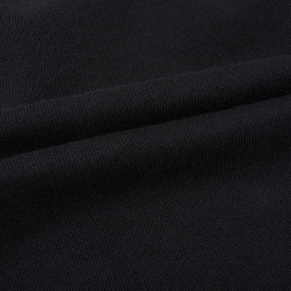 Boys Black Cotton Fleece Shorts