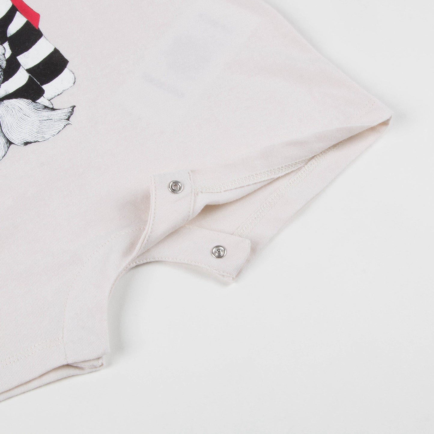 Baby Girls White Cat Cotton Babysuit