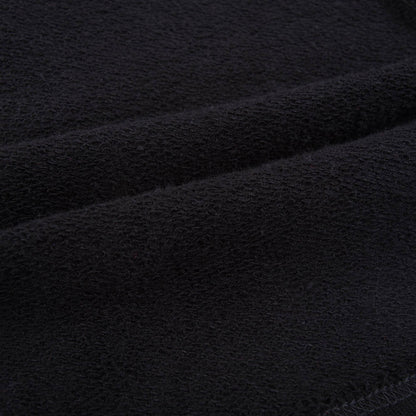 Boys Black Cotton Fleece Shorts