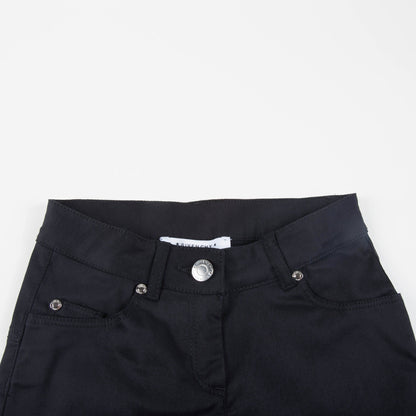 Girls Black Cotton "Star" Jeans