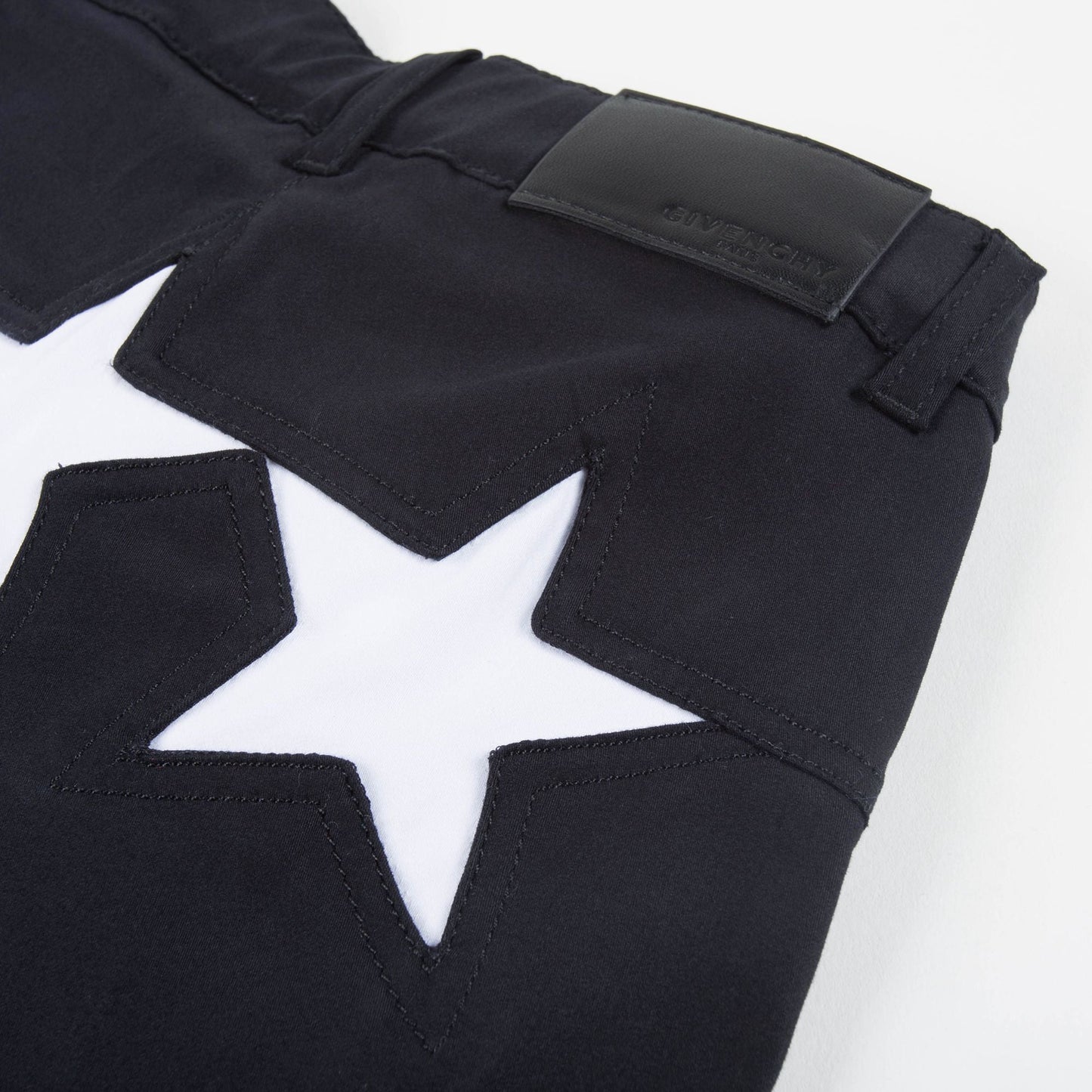 Girls Black Cotton "Star" Jeans