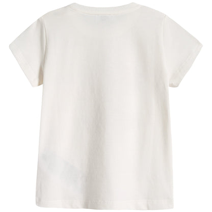 Baby Boys & Girls Ivory & Pink Cotton Shorts Set