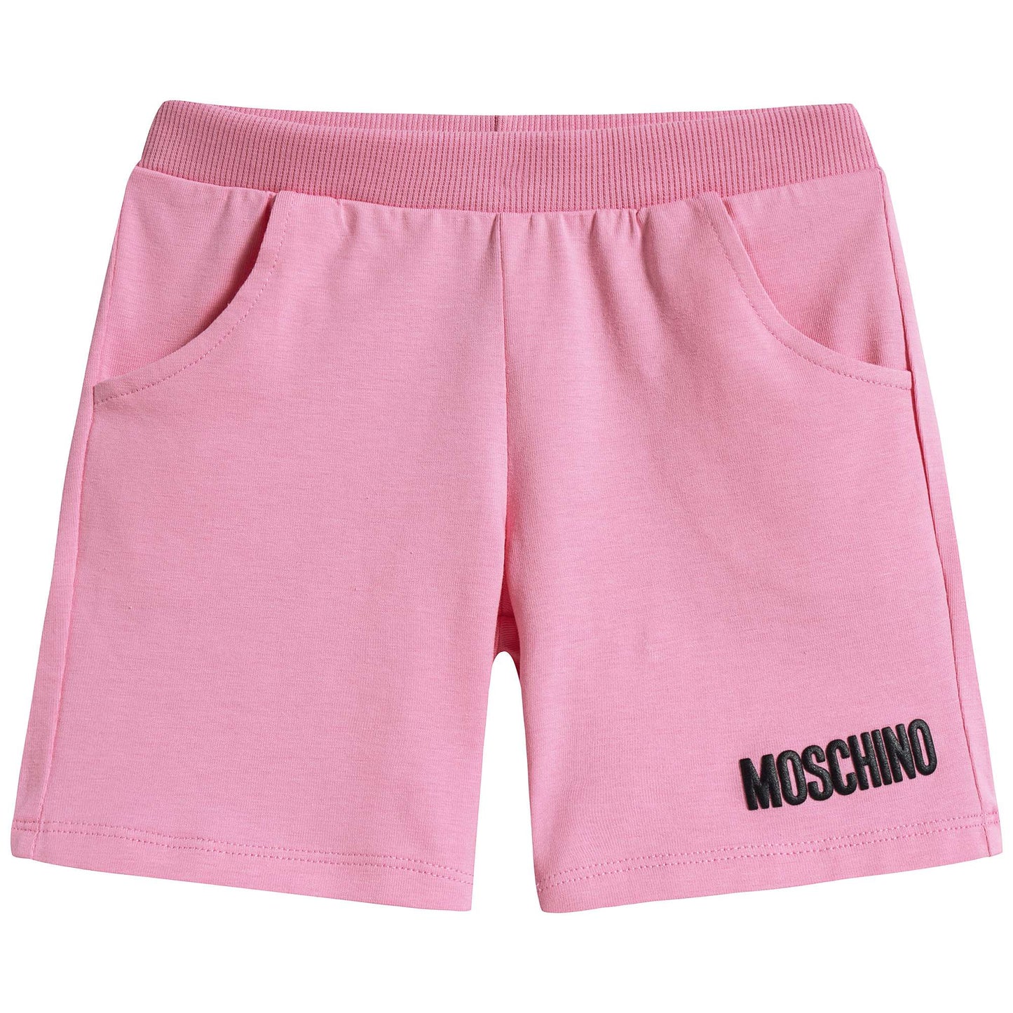 Baby Boys & Girls Ivory & Pink Cotton Shorts Set
