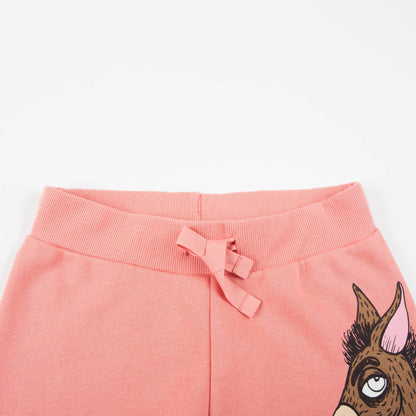 Girls Pink Donkey Organic Cotton Trousers