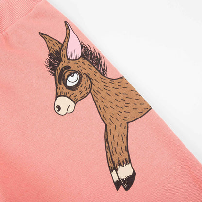 Girls Pink Donkey Organic Cotton Trousers