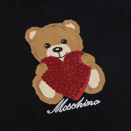 女婴黑色棉套装