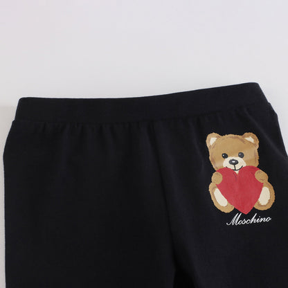 女婴黑色棉套装