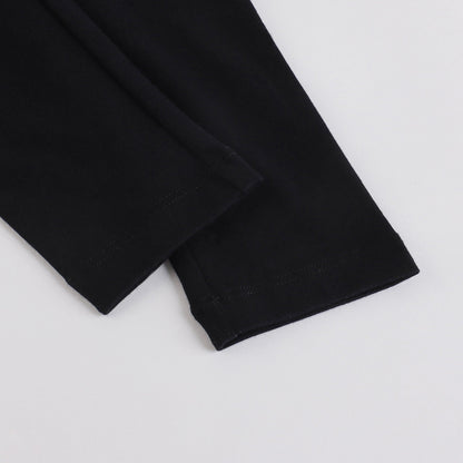 女婴黑色棉套装