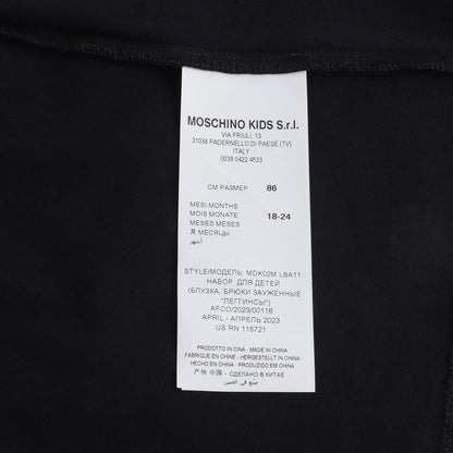 女婴黑色棉套装