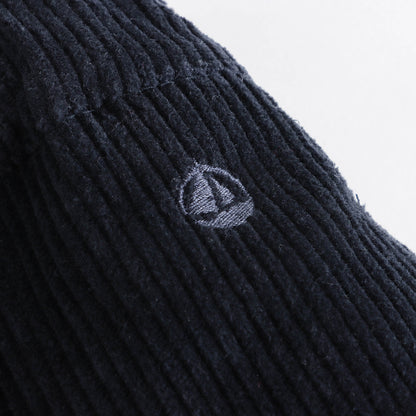 女童深蓝色灯芯绒短裤